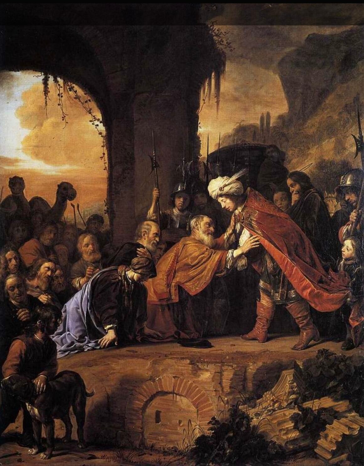 Salomon de Bray - Joseph Receives His Father and Brothers in Egypt 