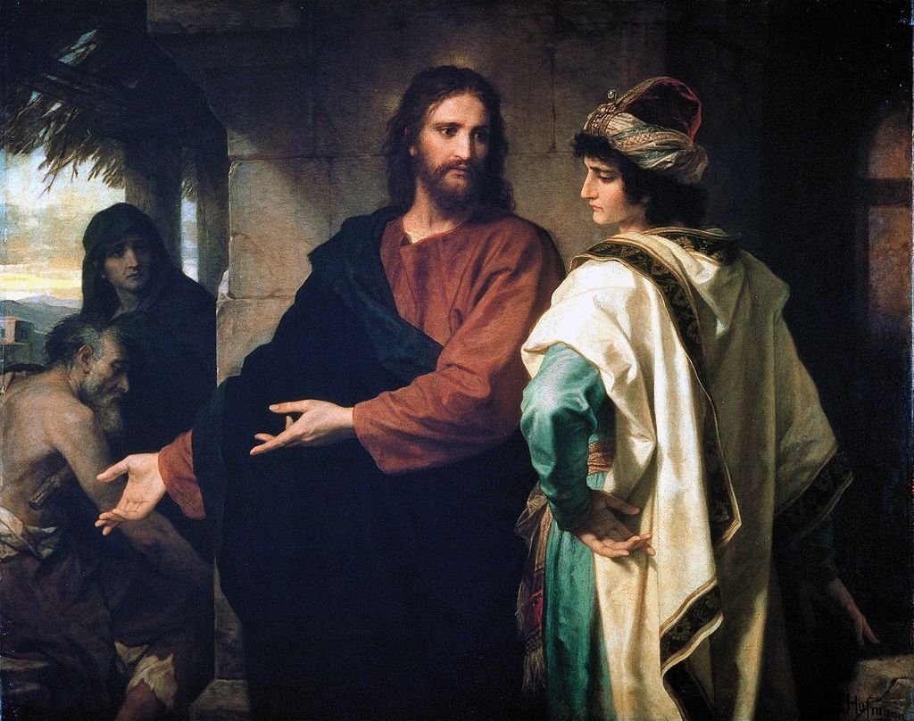 "Christ and the Rich Young Ruler" by Heinrich Hofmann