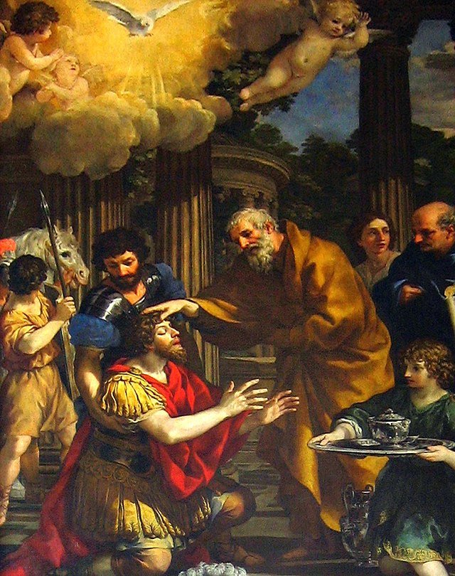 Saint Paul sight restored by Ananias