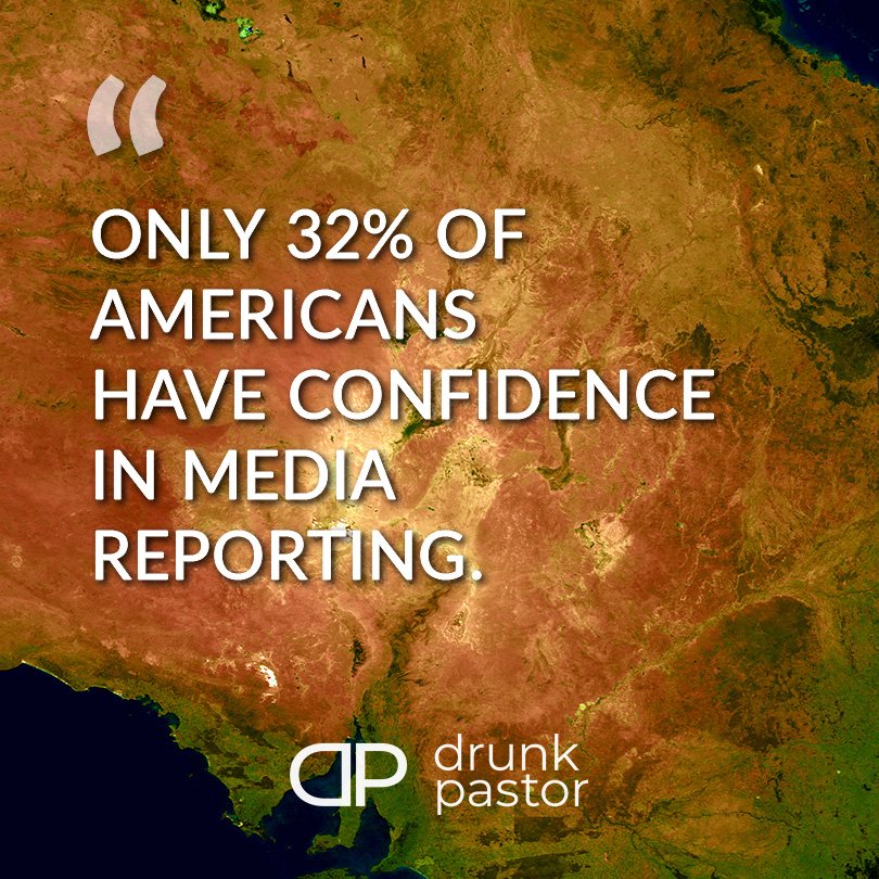 32% of Americans have confidence in media reporting.