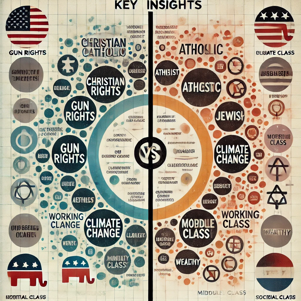 AI Infographic of American Political divide