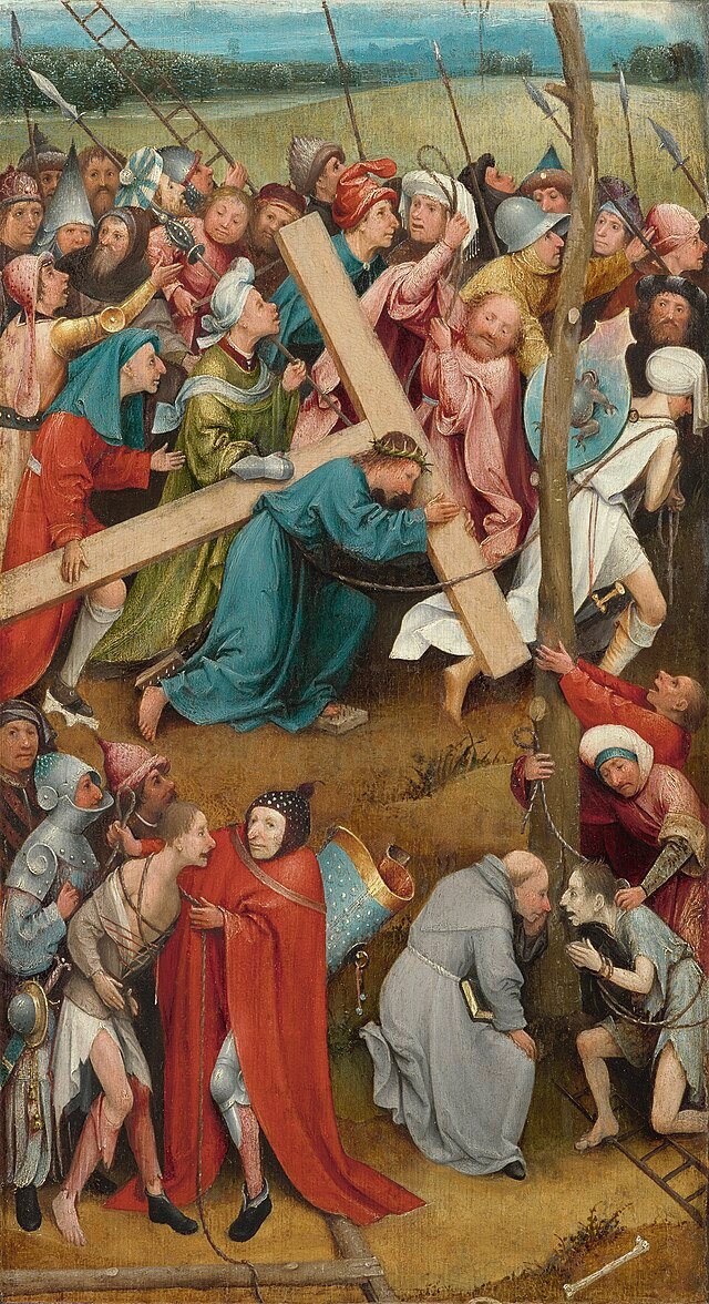 Jesus carrying cross