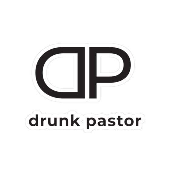 Drunk Pastor Kiss-Cut Stickers