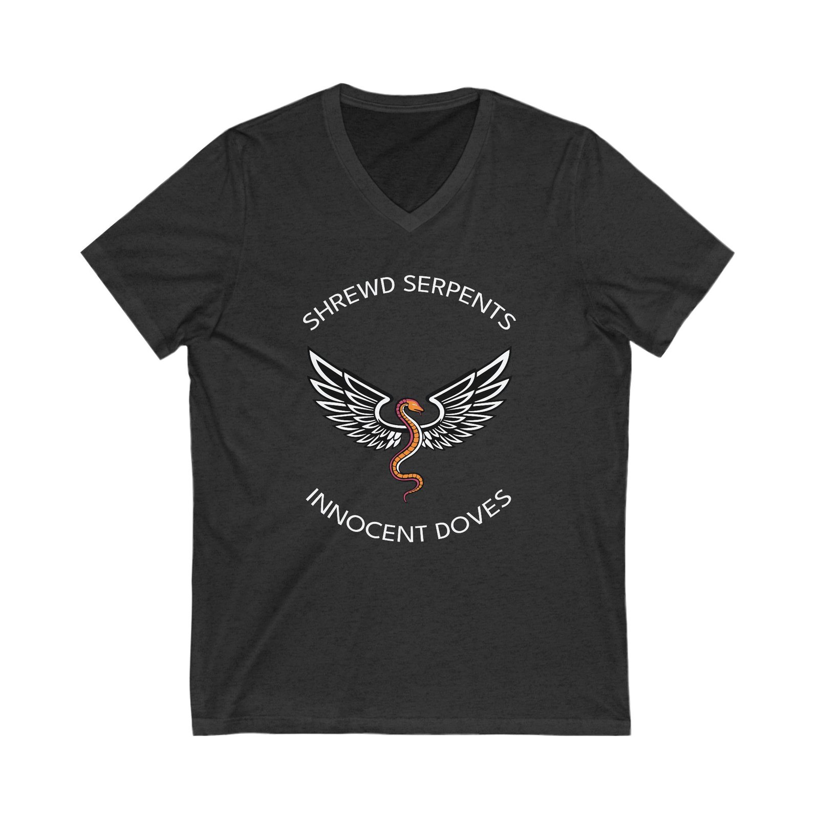 Shrewd Serpents - Innocent Doves V-Neck Tee - Image 5