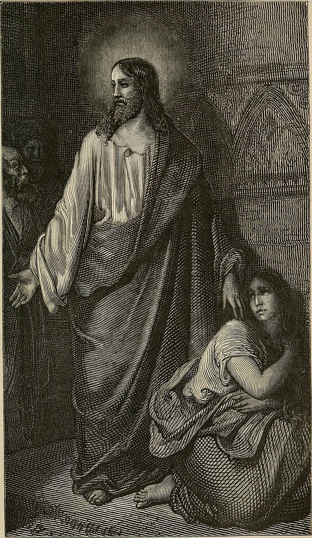 Jesus with adulterous woman