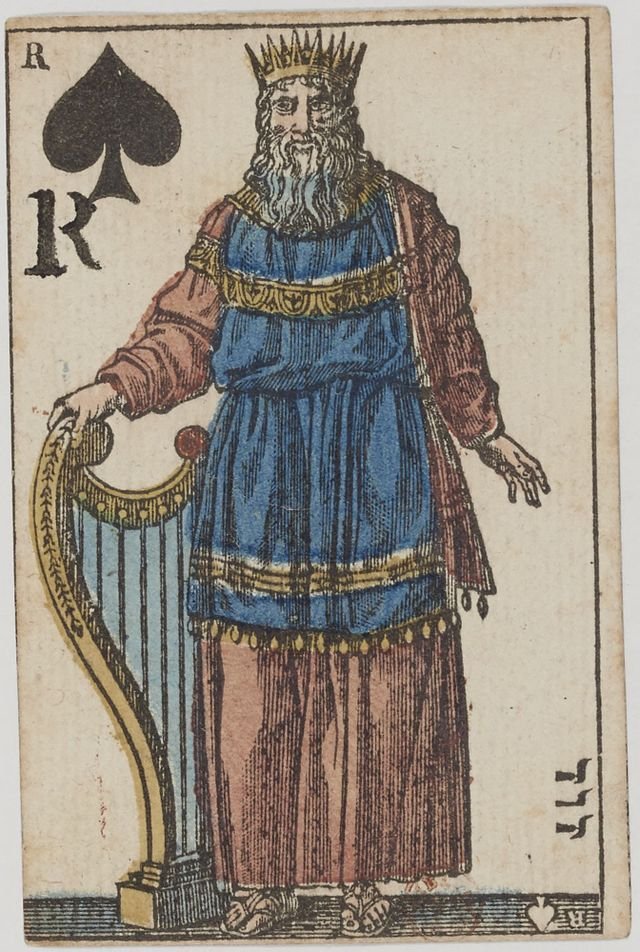 King David as the King of Spades