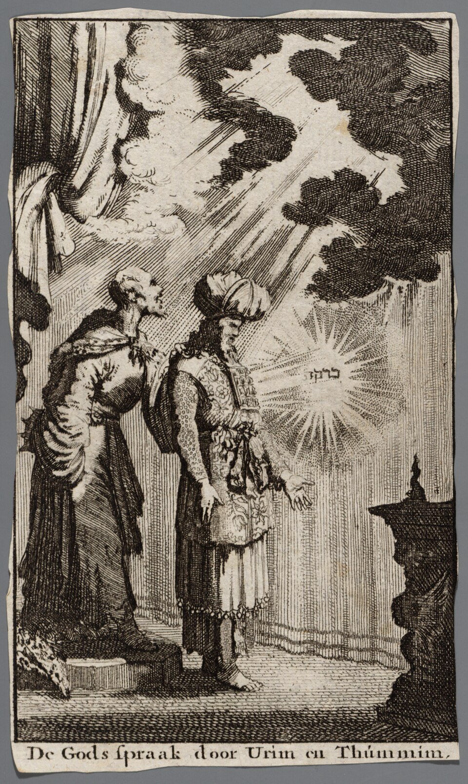 God speaking thru the Urim & Thummim to the high priest